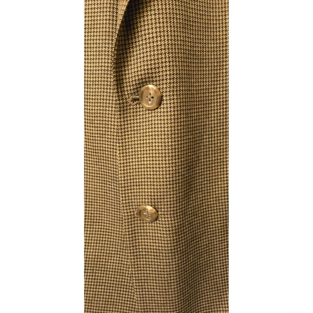 CHAPS Mens 46R Brown Houndstooth Soft Blazer Sport Coat Suit Jacket‎